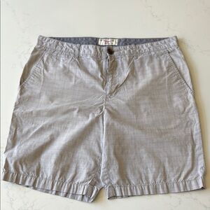 Original Penguin Gray Flat Front Shorts Relaxed Fit
